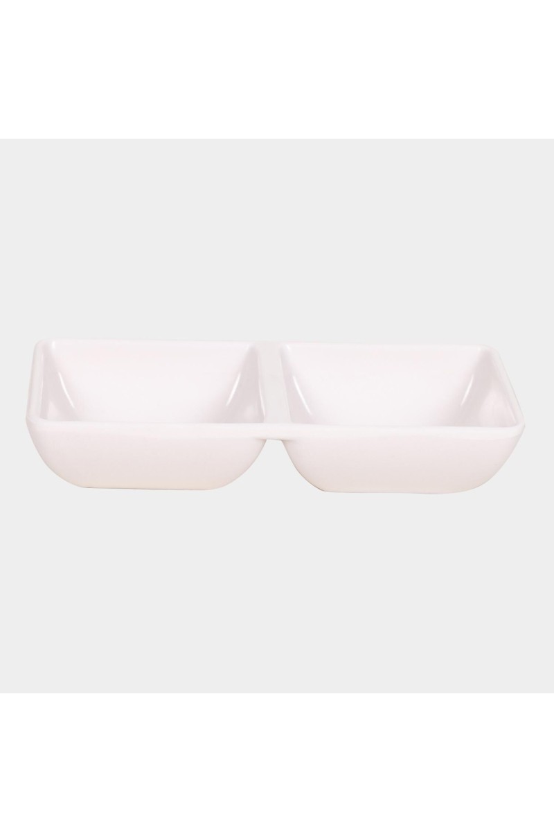 Home Finery                         Melamine Snack Plate, 2 Partitions