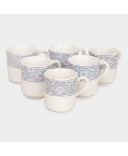 Home Finery                         120 ml Bio China Cup, Set of 6