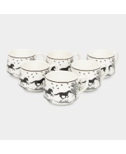 200 ml Bone China Cup, Set of 6