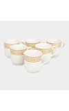 120 ml Bone China Cup, Set of 6