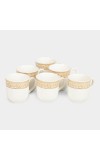 120 ml Bone China Cup, Set of 6