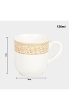 120 ml Bone China Cup, Set of 6