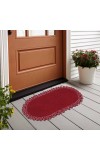 Home Beautiful                         Maroon Polyester Door Mat