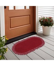 Home Beautiful                         Maroon Polyester Door Mat