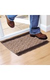 Home Beautiful                         Anti-Skid Brown Polyester Door Mat