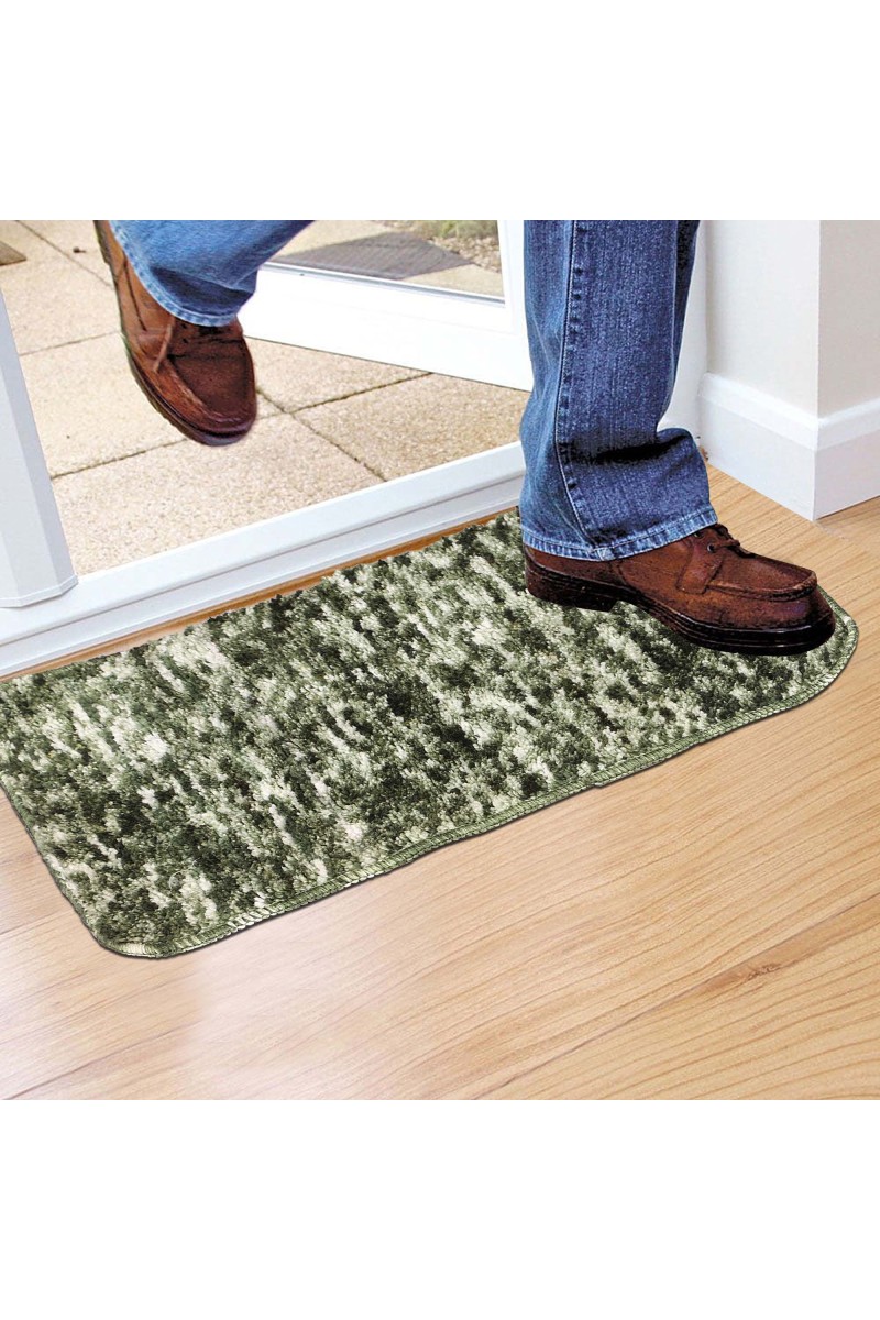 Home Beautiful                         Anti-Skid Green Polyester Door Mat