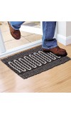 Home Beautiful Grey Polyester Cotton Door Mat Home Beautiful Grey Polyester Cotton Door Mat