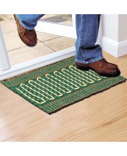 Home Beautiful                         Green Polyester Cotton Door Mat