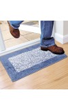 Home Beautiful Anti-Skid Blue Polyester Door Mat Home Beautiful Anti-Skid Blue Polyester Door Mat