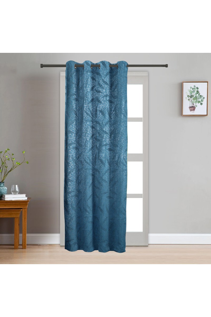 Home Beautiful                         7ft. Dark Blue Microfiber Door Curtain