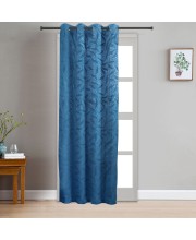 Home Beautiful                         9ft. Dark Blue Microfiber Long Door Curtain