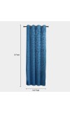 Home Beautiful 9ft. Dark Blue Microfiber Long Door Curtain Home Beautiful 9ft. Dark Blue Microfiber Long Door Curtain
