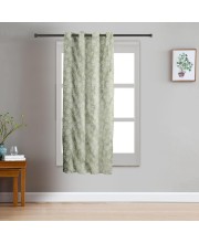 Home Beautiful                         5ft. Light Sage Green Printed Eyelet Curtains