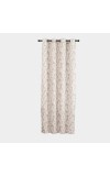 Home Beautiful                         5ft. Soft Beige Printed Eyelet Curtains