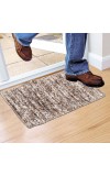 Home Beautiful                         Anti-Skid Brown Polyester Door Mat