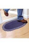 Home Beautiful Blue Polyester Door Mat Home Beautiful Blue Polyester Door Mat