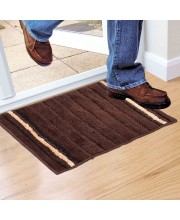 Home Beautiful                         Anti-Skid Brown Polyester Door Mat