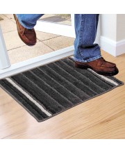 Home Beautiful                         Anti-Skid Grey Polyester Door Mat