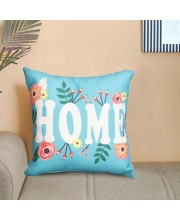 Home Beautiful                         Aqua Microfiber Cushion