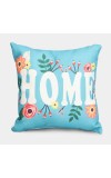 Home Beautiful Aqua Microfiber Cushion Home Beautiful Aqua Microfiber Cushion