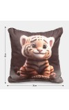 Home Beautiful                         Grey Microfiber Cushion