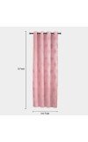Home Beautiful 9ft. Pink Microfiber Long Door Curtain Home Beautiful 9ft. Pink Microfiber Long Door Curtain