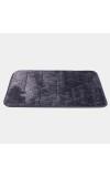 Home Beautiful                         Dark Blue Microfiber Bath Mat