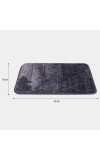 Home Beautiful                         Dark Blue Microfiber Bath Mat