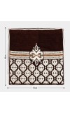 Home Beautiful                         Brown Polyester Cushion Cover