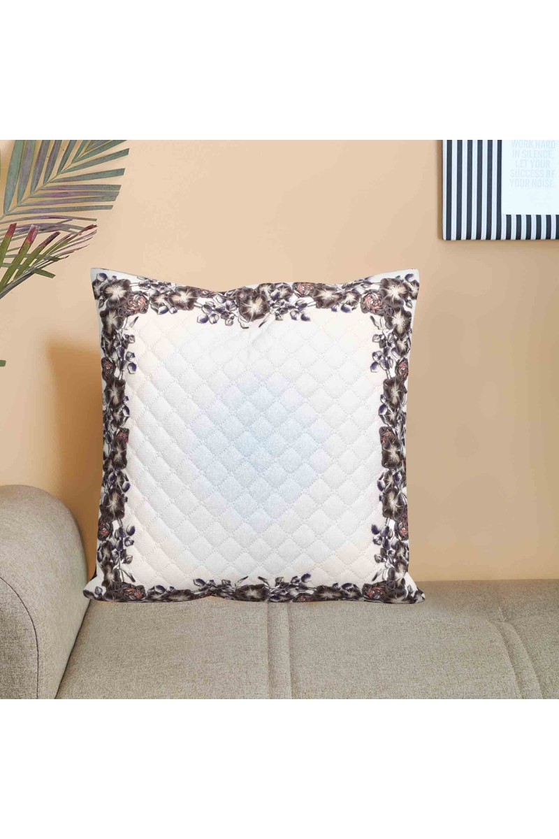 Home Beautiful                         White Microfiber Cushion Cover