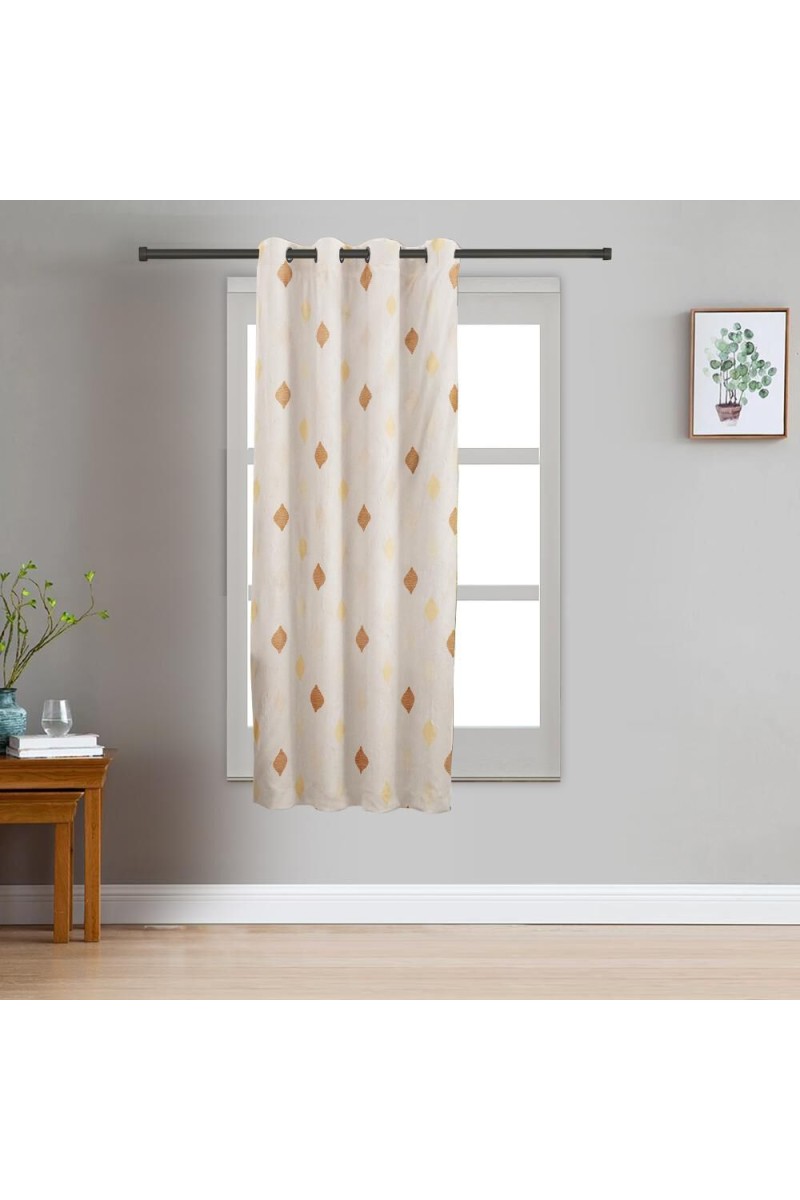 Home Beautiful                         5ft. Beige Window Curtain