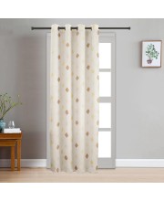 Home Beautiful                         7ft. Beige Microfiber Door Curtain