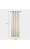 Home Beautiful                         7ft. Beige Microfiber Door Curtain