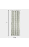 Home Beautiful                         5ft. Light Green Window Curtain