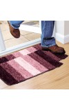 Home Beautiful                         Anti-Skid Purple Polyester Door Mat