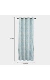 Home Beautiful                         5ft. Dark Blue Window Curtain