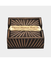 Home Beautiful                         Brown Wood Coaster