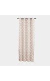Home Beautiful                         5ft. Beige Printed Eyelet Curtains