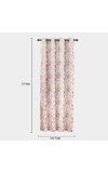 Home Beautiful                         5 ft. Pink Polyester Curtain