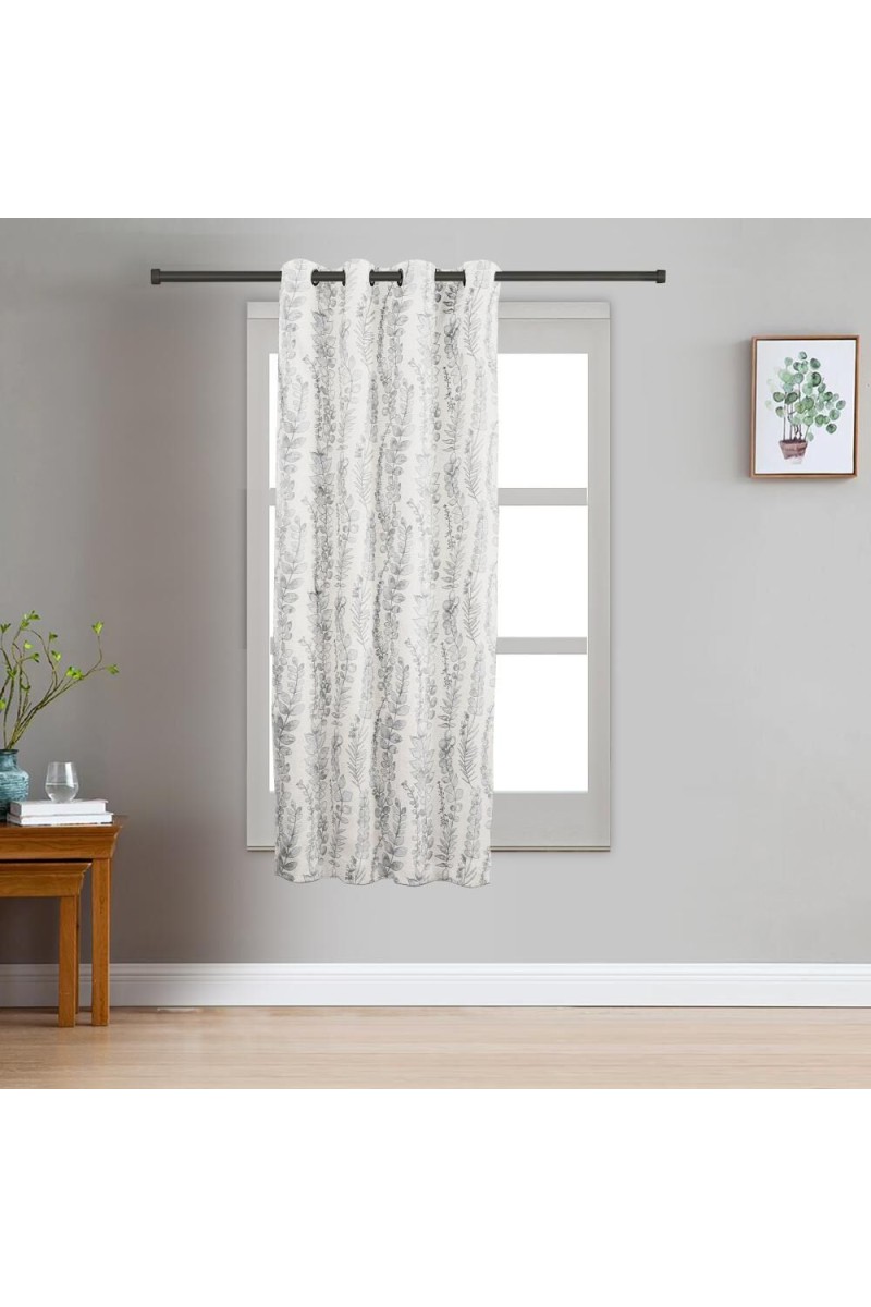 Home Beautiful                         5ft. Light Grey Window Curtain