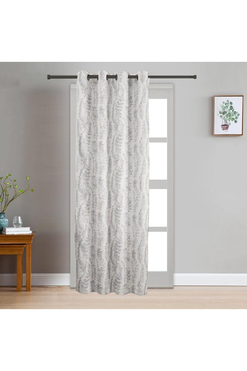 Home Beautiful                         7ft. Light Grey Microfiber Door Curtain