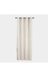 Home Beautiful                         5ft. Soft Cream Embossed Eyelet Window Curtains