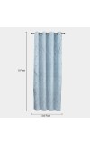 Home Beautiful                         5ft. Light Blue Window Curtain