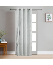 Home Beautiful                         7ft. Light Grey Microfiber Door Curtain