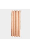 Home Beautiful                         5ft. Rust Embossed Eyelet Window Curtains