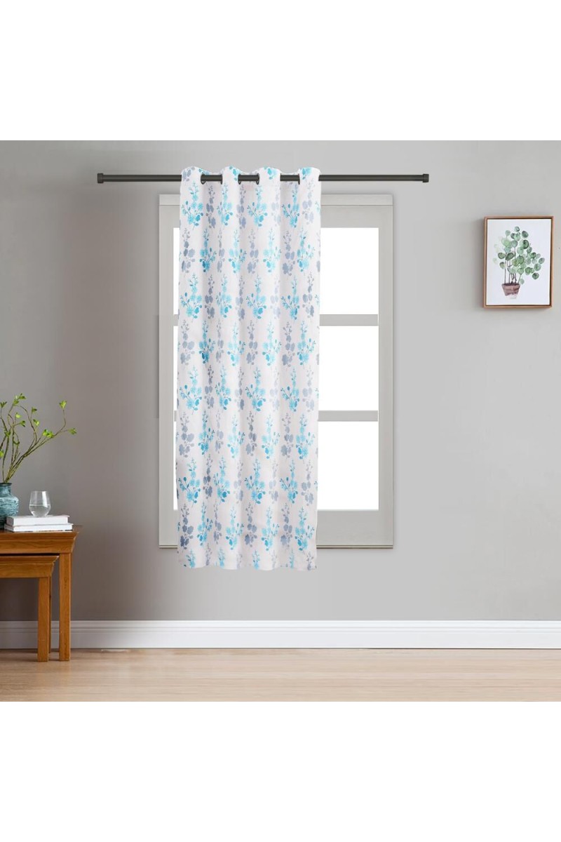 Home Beautiful                         5ft. Light Blue Window Curtain