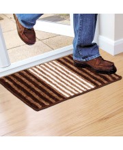 Home Beautiful                         Anti-Skid Brown Polyester Door Mat