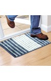 Home Beautiful                         Anti-Skid Blue Polyester Door Mat