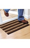 Home Beautiful                         Brown Polyester Cotton Door Mat