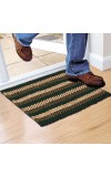 Home Beautiful                         Green Polyester Cotton Door Mat